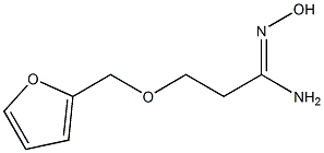 (1Z)-3-(2-furylmethoxy)-N'-hydroxypropanimidamide Struktur