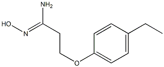 (1Z)-3-(4-ethylphenoxy)-N'-hydroxypropanimidamide Structure
