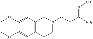 (1Z)-3-(6,7-dimethoxy-3,4-dihydroisoquinolin-2(1H)-yl)-N'-hydroxypropanimidamide