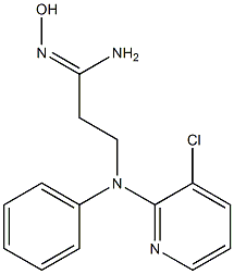 (1Z)-3-[(3-chloropyridin-2-yl)(phenyl)amino]-N'-hydroxypropanimidamide Structure
