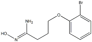 (1Z)-4-(2-bromophenoxy)-N'-hydroxybutanimidamide,,结构式