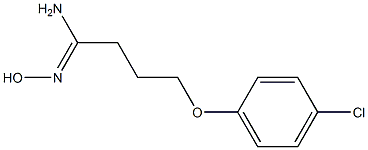 (1Z)-4-(4-chlorophenoxy)-N'-hydroxybutanimidamide 结构式