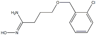 (1Z)-4-[(2-chlorobenzyl)oxy]-N'-hydroxybutanimidamide Struktur