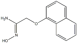 (1Z)-N'-hydroxy-2-(1-naphthyloxy)ethanimidamide Structure