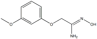 (1Z)-N'-hydroxy-2-(3-methoxyphenoxy)ethanimidamide Struktur