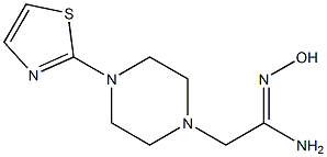 (1Z)-N'-hydroxy-2-[4-(1,3-thiazol-2-yl)piperazin-1-yl]ethanimidamide Structure