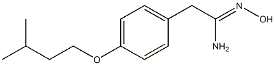 (1Z)-N'-hydroxy-2-[4-(3-methylbutoxy)phenyl]ethanimidamide Structure