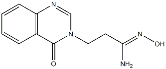 (1Z)-N'-hydroxy-3-(4-oxoquinazolin-3(4H)-yl)propanimidamide 化学構造式