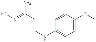 (1Z)-N'-hydroxy-3-[(4-methoxyphenyl)amino]propanimidamide