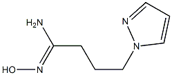 (1Z)-N'-hydroxy-4-(1H-pyrazol-1-yl)butanimidamide Struktur