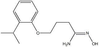 (1Z)-N'-hydroxy-4-(2-isopropylphenoxy)butanimidamide Structure