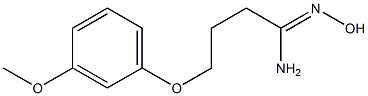 (1Z)-N'-hydroxy-4-(3-methoxyphenoxy)butanimidamide 化学構造式