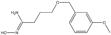 (1Z)-N'-hydroxy-4-[(3-methoxybenzyl)oxy]butanimidamide Structure