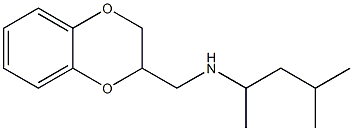 (2,3-dihydro-1,4-benzodioxin-2-ylmethyl)(4-methylpentan-2-yl)amine Structure