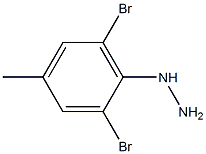 (2,6-dibromo-4-methylphenyl)hydrazine Structure