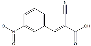 (2E)-2-cyano-3-(3-nitrophenyl)acrylic acid Struktur