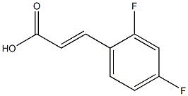 (2E)-3-(2,4-difluorophenyl)acrylic acid Struktur
