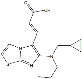 (2E)-3-{6-[(cyclopropylmethyl)(propyl)amino]imidazo[2,1-b][1,3]thiazol-5-yl}acrylic acid