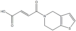 (2E)-4-(6,7-dihydrothieno[3,2-c]pyridin-5(4H)-yl)-4-oxobut-2-enoic acid Struktur