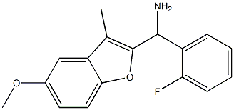 (2-fluorophenyl)(5-methoxy-3-methyl-1-benzofuran-2-yl)methanamine Structure