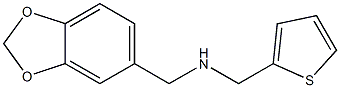 (2H-1,3-benzodioxol-5-ylmethyl)(thiophen-2-ylmethyl)amine Structure