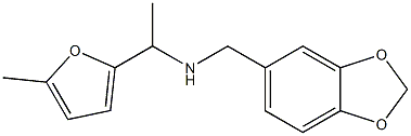 (2H-1,3-benzodioxol-5-ylmethyl)[1-(5-methylfuran-2-yl)ethyl]amine Structure