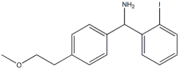 (2-iodophenyl)[4-(2-methoxyethyl)phenyl]methanamine Struktur