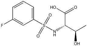 (2S,3R)-2-{[(3-fluorophenyl)sulfonyl]amino}-3-hydroxybutanoic acid