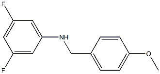 (3,5-difluorophenyl)(4-methoxyphenyl)methylamine Structure