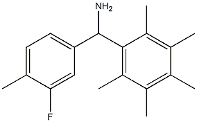 (3-fluoro-4-methylphenyl)(2,3,4,5,6-pentamethylphenyl)methanamine