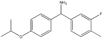 (3-fluoro-4-methylphenyl)[4-(propan-2-yloxy)phenyl]methanamine Structure