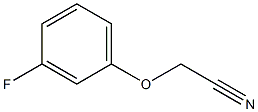 (3-fluorophenoxy)acetonitrile Structure