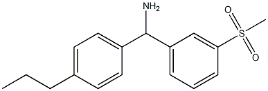(3-methanesulfonylphenyl)(4-propylphenyl)methanamine