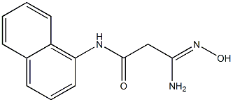 (3Z)-3-amino-3-(hydroxyimino)-N-1-naphthylpropanamide Structure