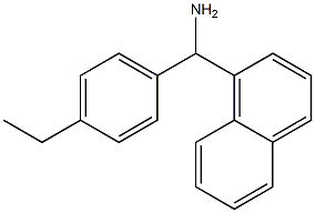 (4-ethylphenyl)(naphthalen-1-yl)methanamine Struktur