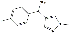 (4-iodophenyl)(1-methyl-1H-pyrazol-4-yl)methanamine Struktur