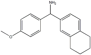 (4-methoxyphenyl)(5,6,7,8-tetrahydronaphthalen-2-yl)methanamine Structure
