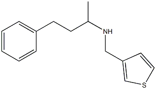 (4-phenylbutan-2-yl)(thiophen-3-ylmethyl)amine Structure