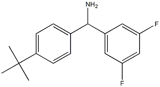(4-tert-butylphenyl)(3,5-difluorophenyl)methanamine Struktur