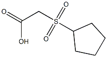 (cyclopentylsulfonyl)acetic acid Structure