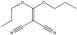 (dipropoxymethylene)malononitrile Structure