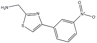 [4-(3-nitrophenyl)-1,3-thiazol-2-yl]methanamine Structure
