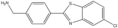 [4-(5-chloro-1,3-benzothiazol-2-yl)phenyl]methanamine Structure