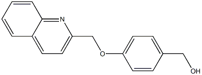 [4-(quinolin-2-ylmethoxy)phenyl]methanol Struktur