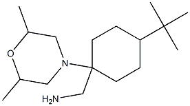 [4-tert-butyl-1-(2,6-dimethylmorpholin-4-yl)cyclohexyl]methanamine 结构式