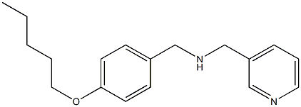 {[4-(pentyloxy)phenyl]methyl}(pyridin-3-ylmethyl)amine Struktur