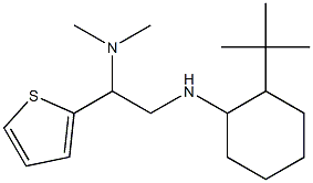 {2-[(2-tert-butylcyclohexyl)amino]-1-(thiophen-2-yl)ethyl}dimethylamine Struktur