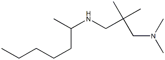 {2-[(heptan-2-ylamino)methyl]-2-methylpropyl}dimethylamine Structure