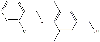 {4-[(2-chlorophenyl)methoxy]-3,5-dimethylphenyl}methanol 结构式