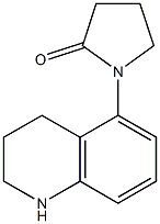 1-(1,2,3,4-tetrahydroquinolin-5-yl)pyrrolidin-2-one Struktur